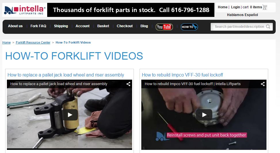 how-to forklift videos Intella Liftparts