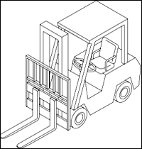 Lift Code 4: Fork, Counterbalanced (Pneumatic Tire).